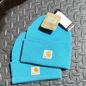 Carhartt Kids Bright Blue Knit Hat buy one new; get the used one free with it